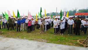 Mittinh hưởng ứng Ngày Thế giới phòng chống sốt rét 25/4 tại xã Kim Truy, huyện Kim Bôi
